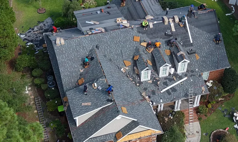 Residential roof replacement in Leland NC by licensed roofing contractor using FORTIFIED roofing standards