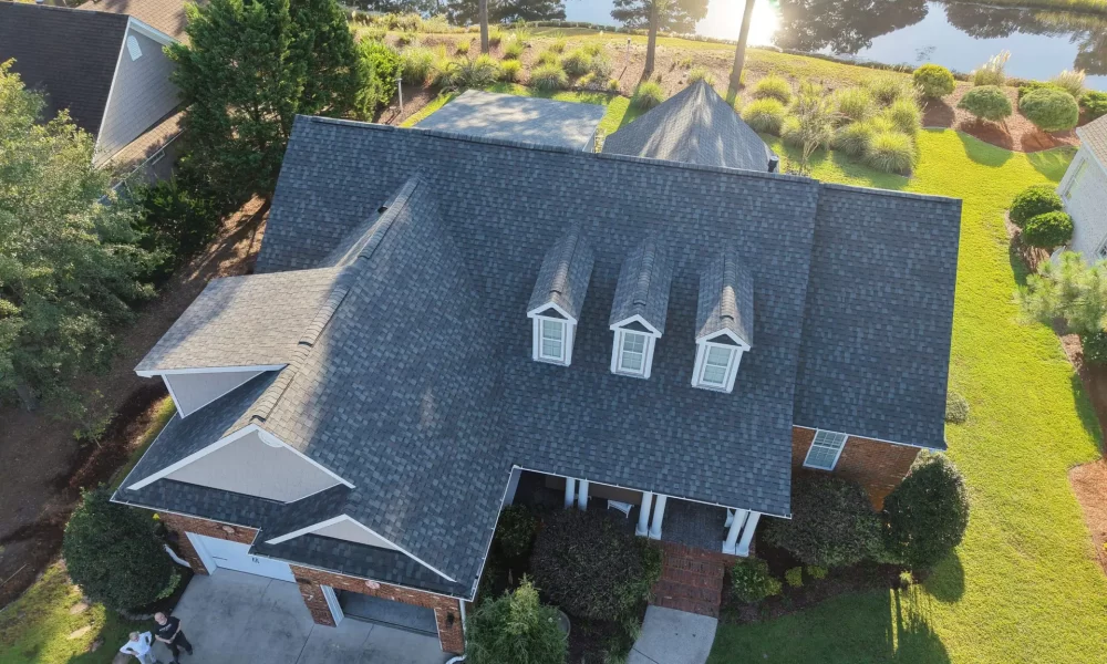 Fortified roof installation on coastal home in Leland NC by professional roofing companies near me
